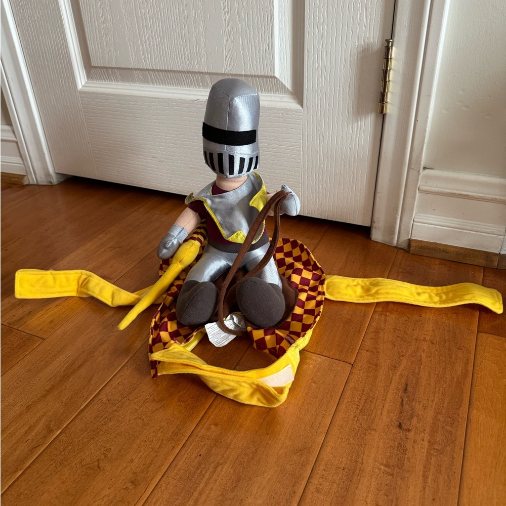 Silver Knight Dog Halloween Costume size M